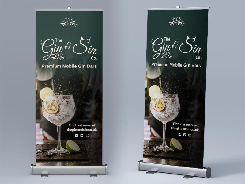 The Gin & Sin Co Roller Banners