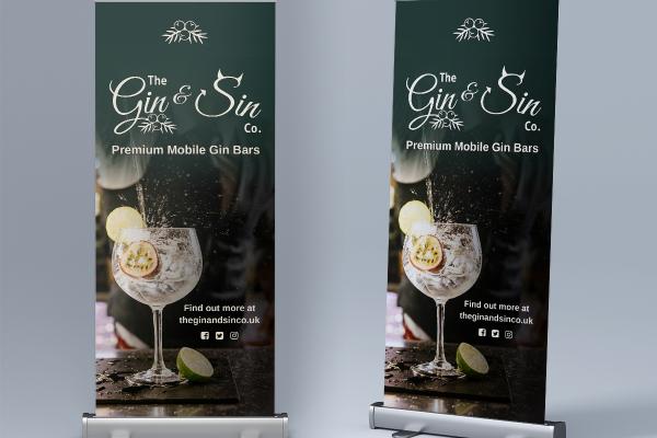 The Gin & Sin Co Roller Banners